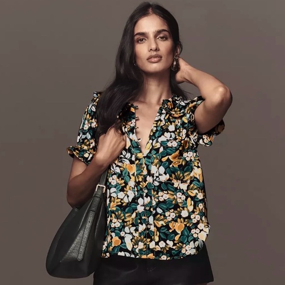 Keira Silky Blouse by Pilcro (Anthropologie) - NWT - Picture 5 of 7